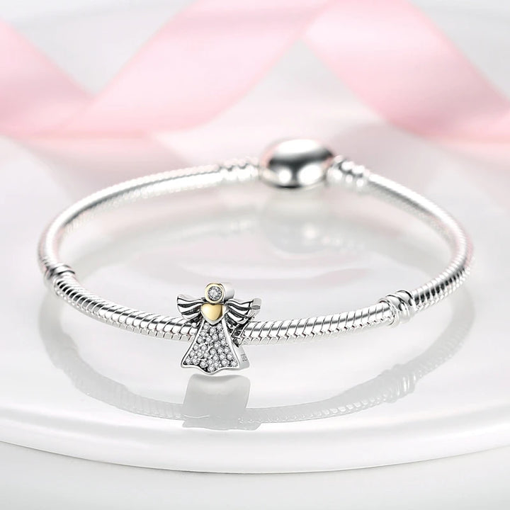 Sterling Silver CZ Dentist Tooth Charm Beads for Women