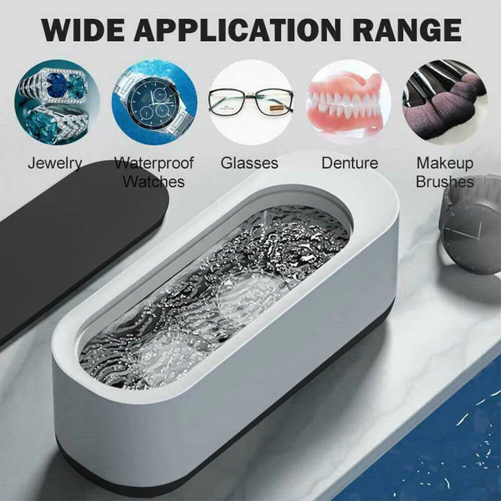 45000Hz Ultrasonic Cleaner – 360° Deep Cleaning for Jewelry, Glasses &amp; Watches | USB-C Rechargeable, Low-Noise &amp; Portable"