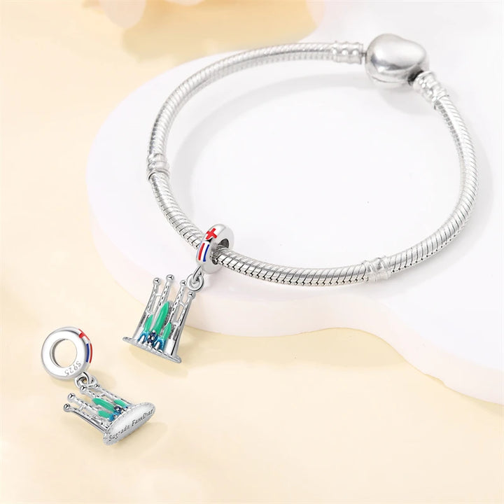 925 Sterling Silver Famous Attractions Eiffel Tower Charms