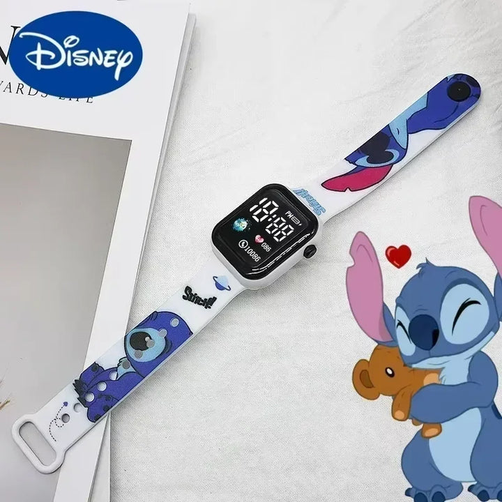 New Disney Stitch Color Printed LED Student Watch Y1