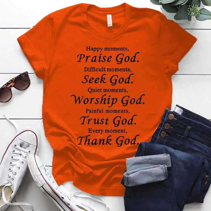 Thanks God Fashion Shirts for Men Women Christian Tee