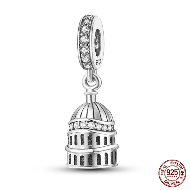 925 Sterling Silver Famous Attractions Eiffel Tower Charms