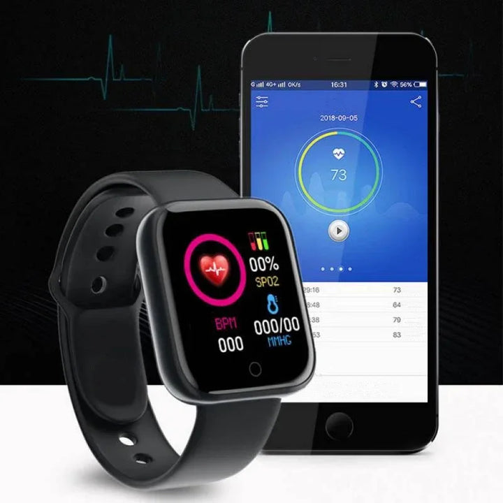 Smart Watch For Women Men Bluetooth Connected Music Fitness