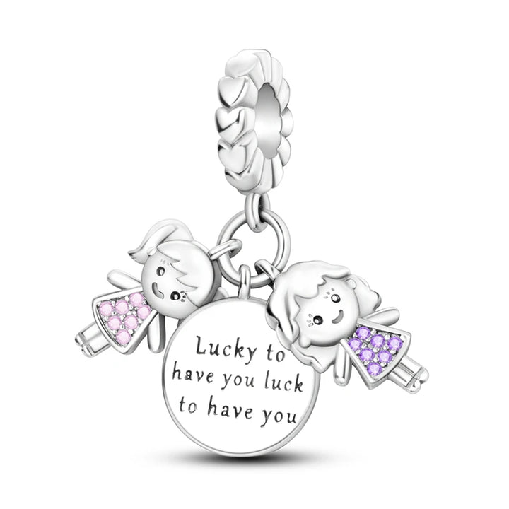 2025 New 925 Sterling Silver Pink Heart Charms Fit Pandora
