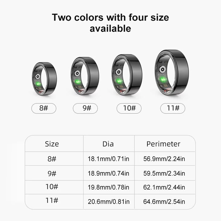 Smart Ring Bluetooth Health Monitoring Multi-sport Waterproof