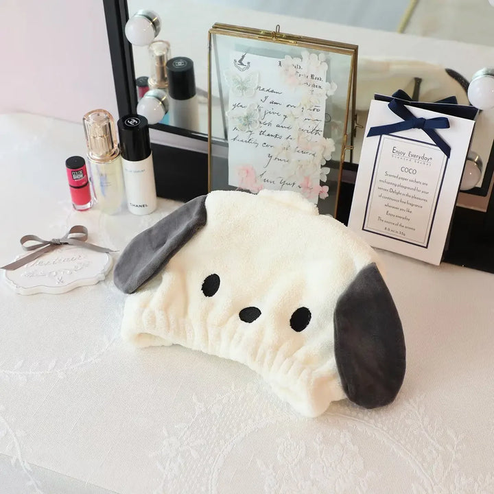 Stitch Kuromi Dry Hair Towel Shower Cap Cute Soft Wrap