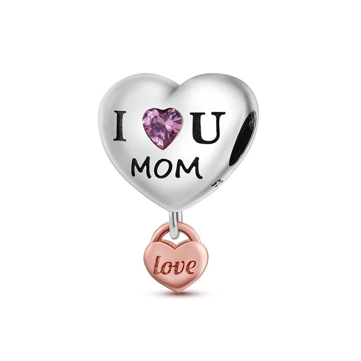2025 New 925 Sterling Silver Pink Heart Charms Fit Pandora