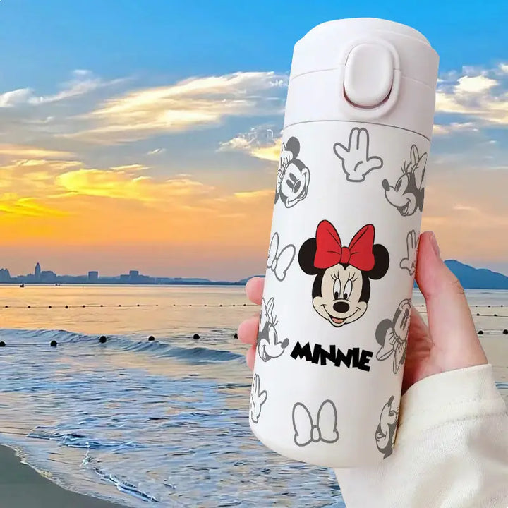 Disney Cute Mickey Minnie Mouse Thermos Cup 420ml Water Bottle