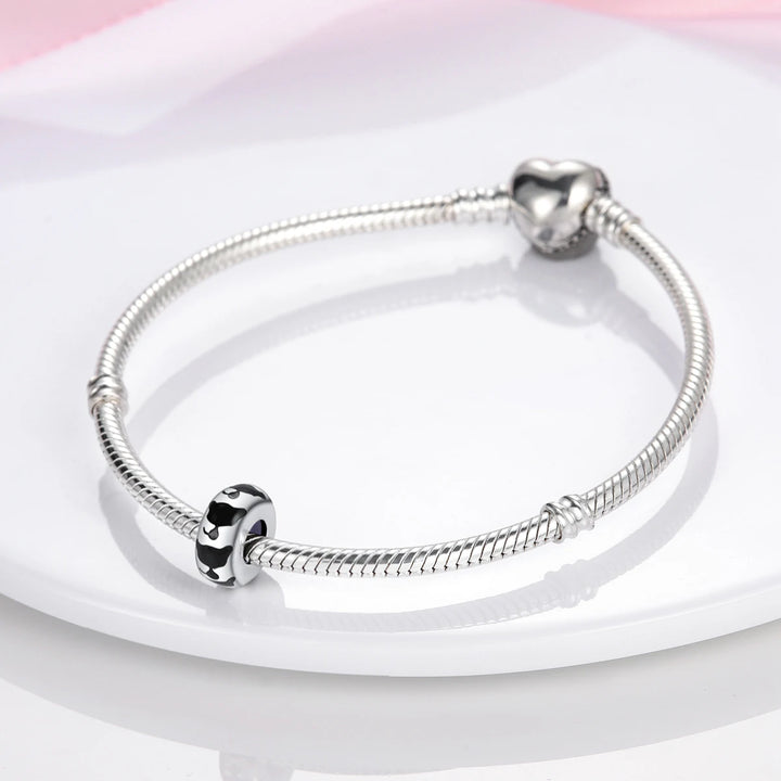 Dog Schnauzer French Bulldog Silver Plated Charm Beads