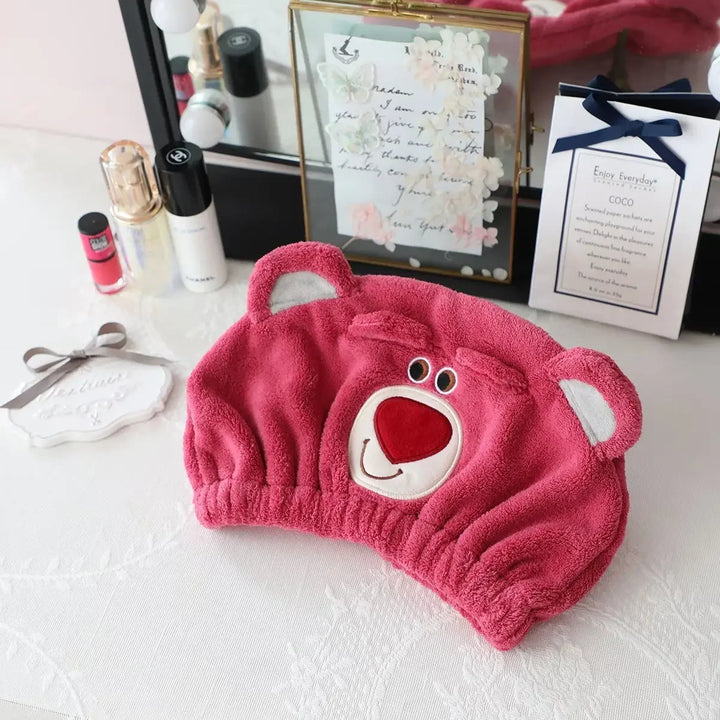 Stitch Kuromi Dry Hair Towel Shower Cap Cute Soft Wrap