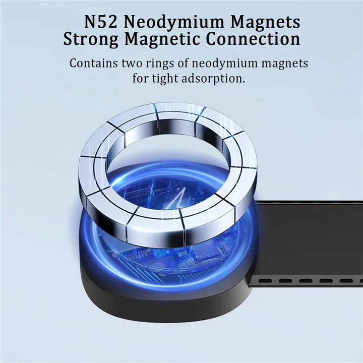 Magnetic Car Wireless Charger Fast Charging Phone Holder Dashboard