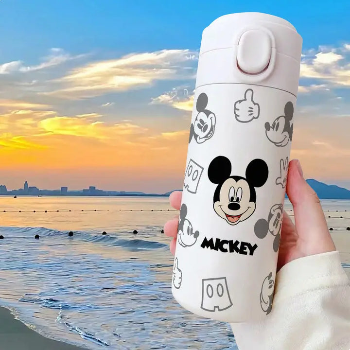 Disney Cute Mickey Minnie Mouse Thermos Cup 420ml Water Bottle