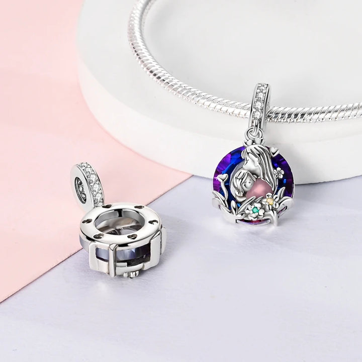 Sterling Silver CZ Dentist Tooth Charm Beads for Women