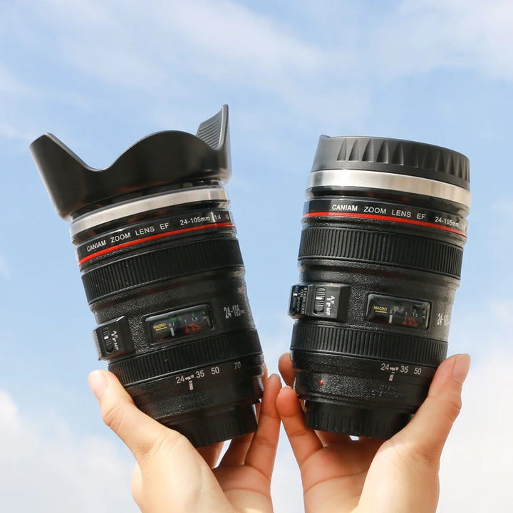 1pc Camera Lens Coffee Mug Travel Coffee Photographers Mug