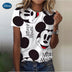Disney Mickey & Minnie Women’s T-Shirt Cute Casual Top