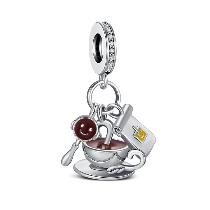 LILAPURA 925 Sterling Silver Cooking Pendant Charm for DIY Jewelry