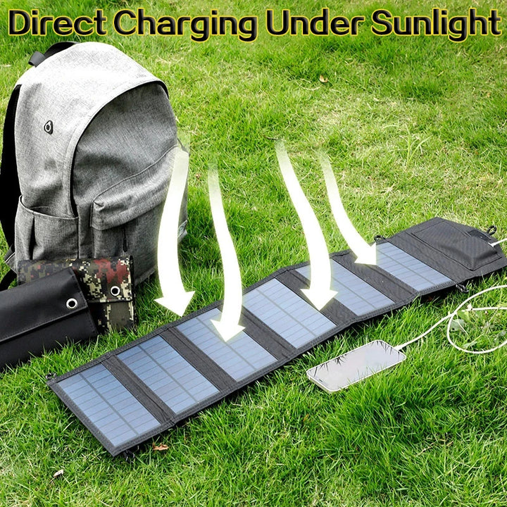 6-Fold 800W Foldable Solar Panel Portable Charger USB 5V DC