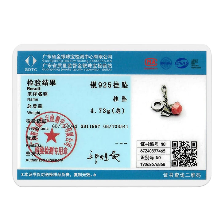 Sterling Silver CZ Dentist Tooth Charm Beads for Women