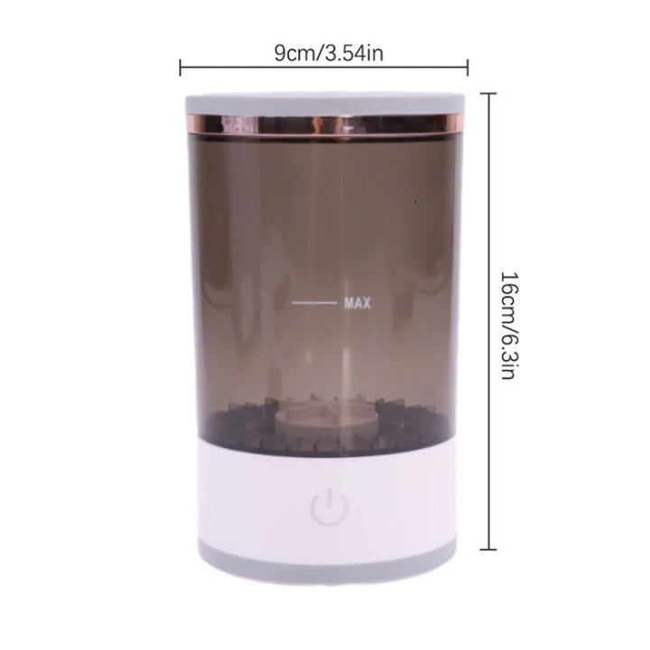 Electric Makeup Brush Cleaner &amp; Dryer – Automatic Spinning Brush Cleaner with Cleaner Mat for Quick, Efficient Cleaning