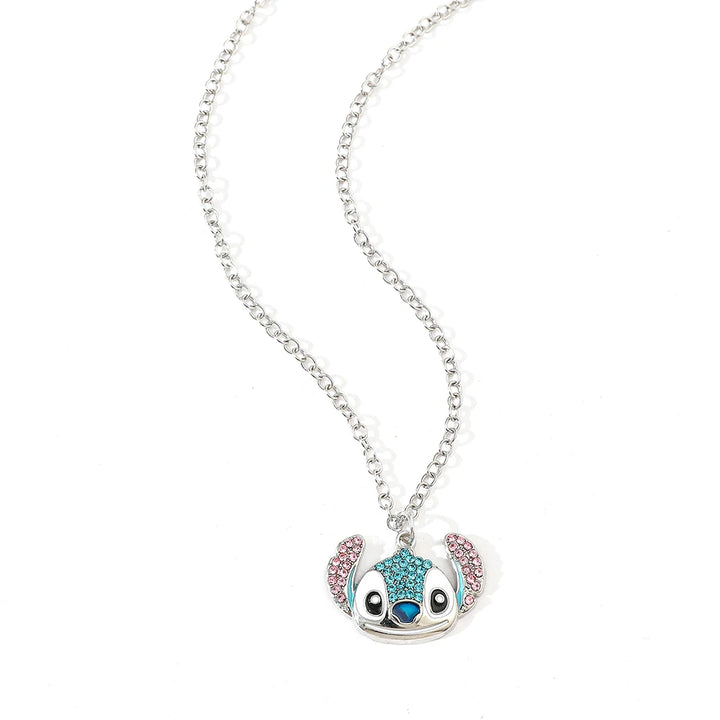 Disney-Stitch Cartoon Necklace Cute Jewelry Pendant Gift
