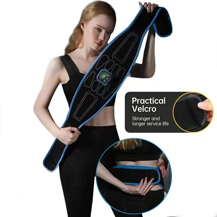 EMS Abdominal Toning Belt – Electric Muscle Stimulation for Toning, Slimming &amp; Shaping | Portable Waist Trainer &amp; Fitness Massager