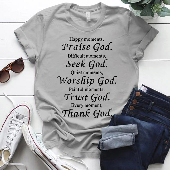 Thanks God Fashion Shirts for Men Women Christian Tee