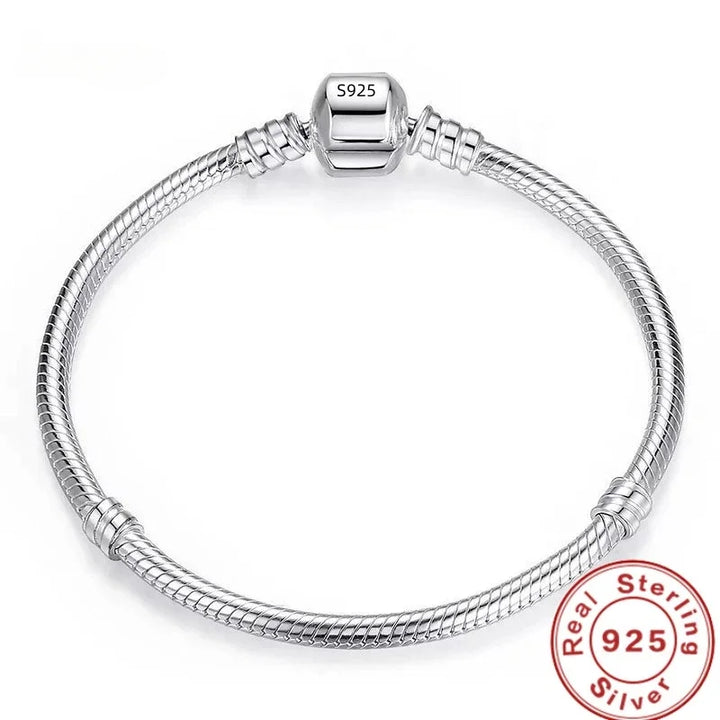 Original Fine Jewelry Sterling Silver Charm Bracelet for Women