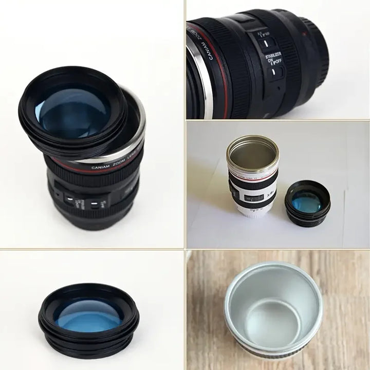 1pc Camera Lens Coffee Mug Travel Coffee Photographers Mug