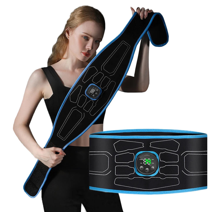 EMS Abdominal Toning Belt – Electric Muscle Stimulation for Toning, Slimming &amp; Shaping | Portable Waist Trainer &amp; Fitness Massager