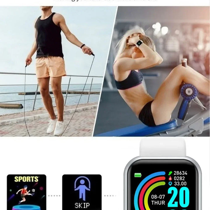 Smart Watch For Women Men Bluetooth Connected Music Fitness