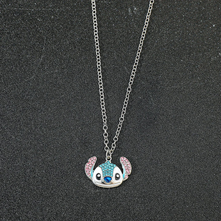 Disney-Stitch Cartoon Necklace Cute Jewelry Pendant Gift
