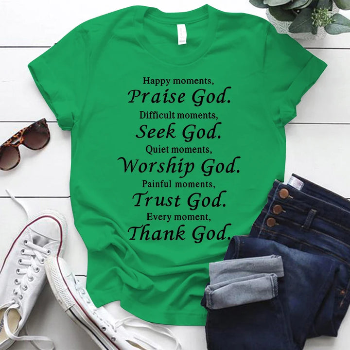Thanks God Fashion Shirts for Men Women Christian Tee