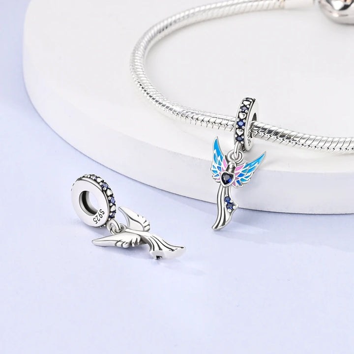 Sterling Silver CZ Dentist Tooth Charm Beads for Women