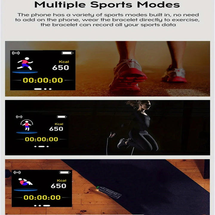 Smart Watch For Women Men Bluetooth Connected Music Fitness