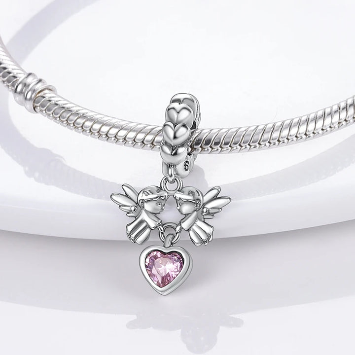 Sterling Silver CZ Dentist Tooth Charm Beads for Women