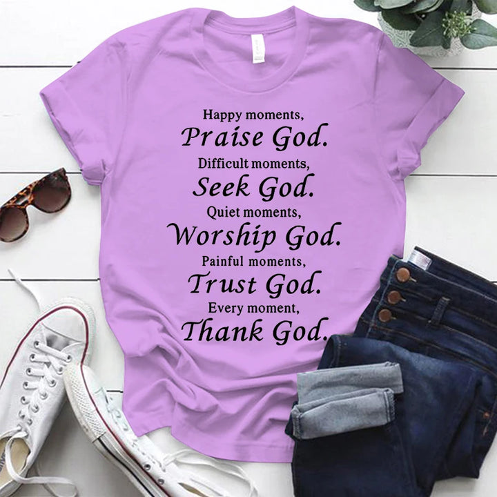 Thanks God Fashion Shirts for Men Women Christian Tee