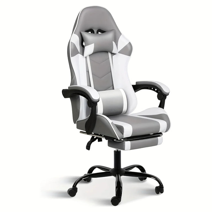 Simple Deluxe Gaming Chair With Footrest For Big And Tall