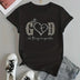 Faith In Style With God Print T-Shirt Casual Chic Wear