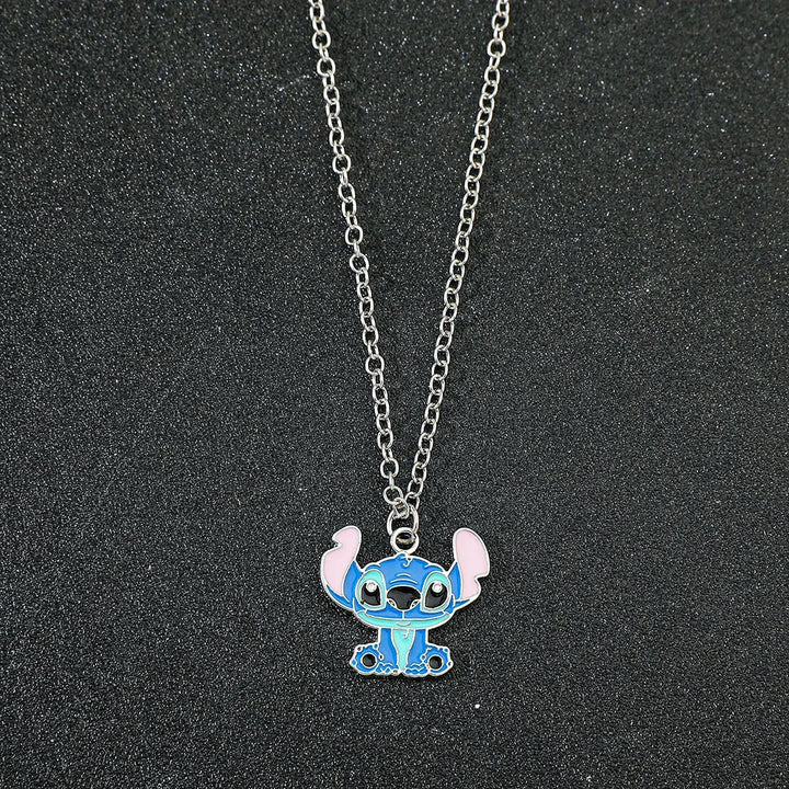 Disney-Stitch Cartoon Necklace Cute Jewelry Pendant Gift