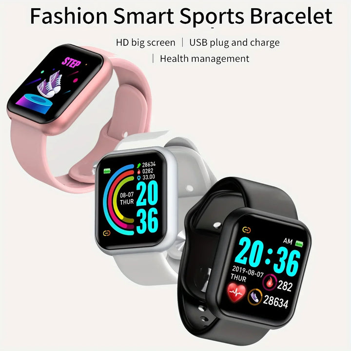 Smart Watch For Women Men Bluetooth Connected Music Fitness