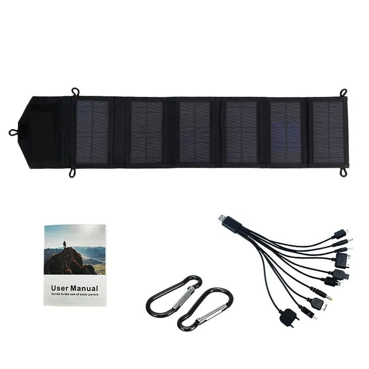 6-Fold 800W Foldable Solar Panel Portable Charger USB 5V DC