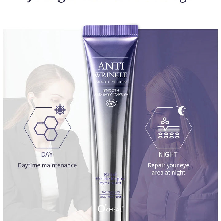 Anti-Wrinkle &amp; Dark Circle Eye Cream – Hydrating Roller Massager for Puffiness, Fine Lines &amp; Aging Skin
